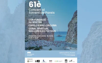 La Fundación Sa Nostra celebra el 61º aniversario del Concierto en el Torrent de Pareis.