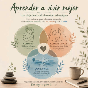 LAS TRES RELACIONES QUE SOSTIENEN EL BIENESTAR. UN RECORRIDO PARA APRENDER A VIVIR MEJOR.