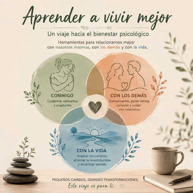LAS TRES RELACIONES QUE SOSTIENEN EL BIENESTAR. UN RECORRIDO PARA APRENDER A VIVIR MEJOR.
